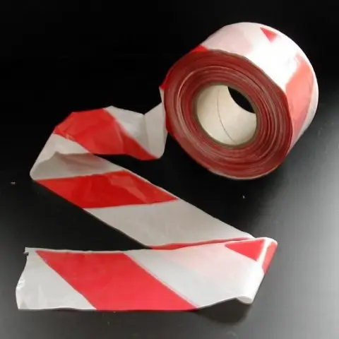 Rouleau de balisage rouge et blanc - L=500m - l=75mm