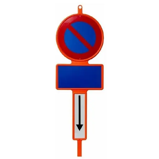 STREETBOY HDPE Orange (RAL2009) E1 (Interdit de stationner) avec Xb - Empilable facilitant le stockage