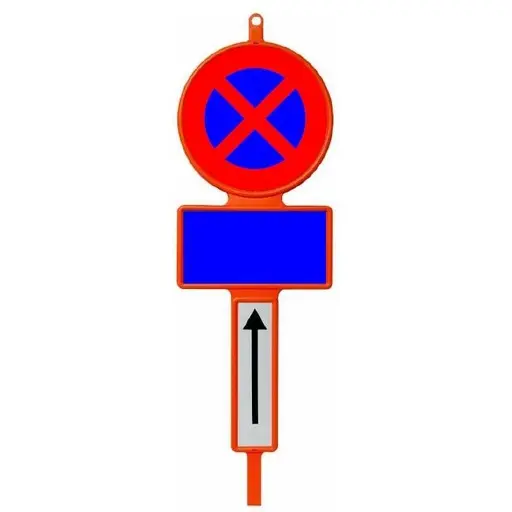 [23549.A] STREETBOY HDPE Orange (RAL2009) E3 (Arrêt et stationnement interdit) avec Xa - Empilable facilitant le stockage