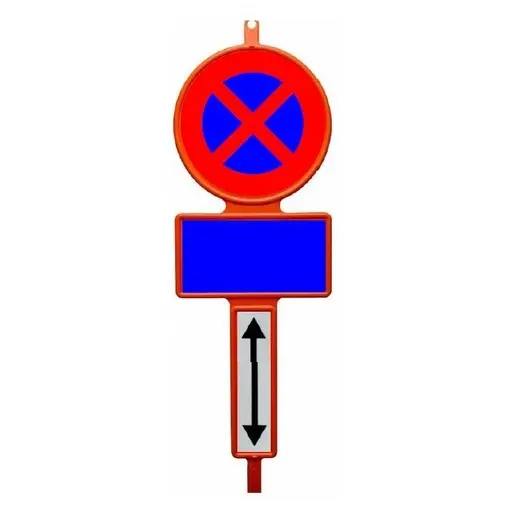 [23549.D] STREETBOY HDPE Orange (RAL2009) E3 (Arrêt et stationnement interdit) avec Xd - Empilable facilitant le stockage