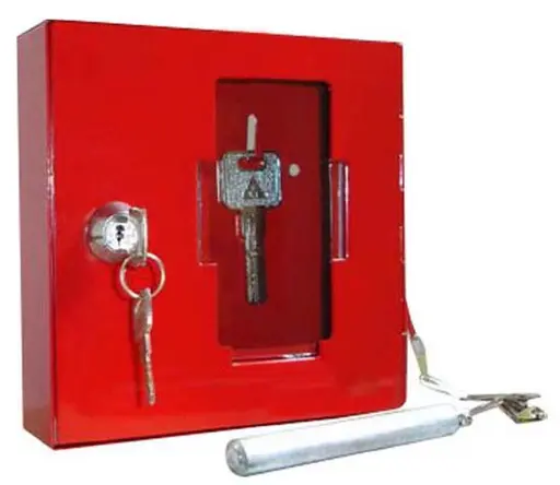 [41000] BOITE A CLEF-POSTE DE SECOURS-ROUGE